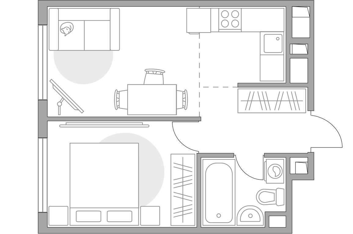 2-BD Apartment Sale, 36.56 sq. m. at BeLuck Kolomenskoe, Kashirskoye Highway, Moscow, Russia #1 2-BD Apartment Sale, 36.56 sq. m. at BeLuck Kolomenskoe, Kashirskoye Highway, Moscow, Russia #1