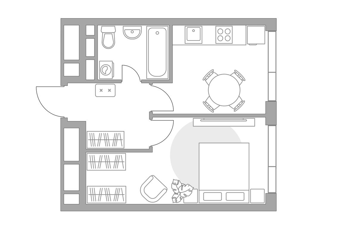 1-BD Apartment Sale, 33.59平方米 at MYPRIORITY Nizhegorodskaya, Ryazansky Avenue, 4Ас4, Moscow, Russia #1 1-BD Apartment Sale, 33.59平方米 at MYPRIORITY Nizhegorodskaya, Ryazansky Avenue, 4Ас4, Moscow, Russia #1