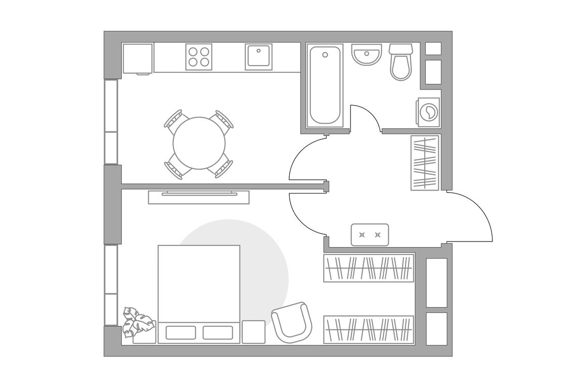 1-BD Apartment Sale, 36.34 sq. m. at MYPRIORITY Nizhegorodskaya, Ryazansky Avenue, 4Ас4, Moscow, Russia #1
