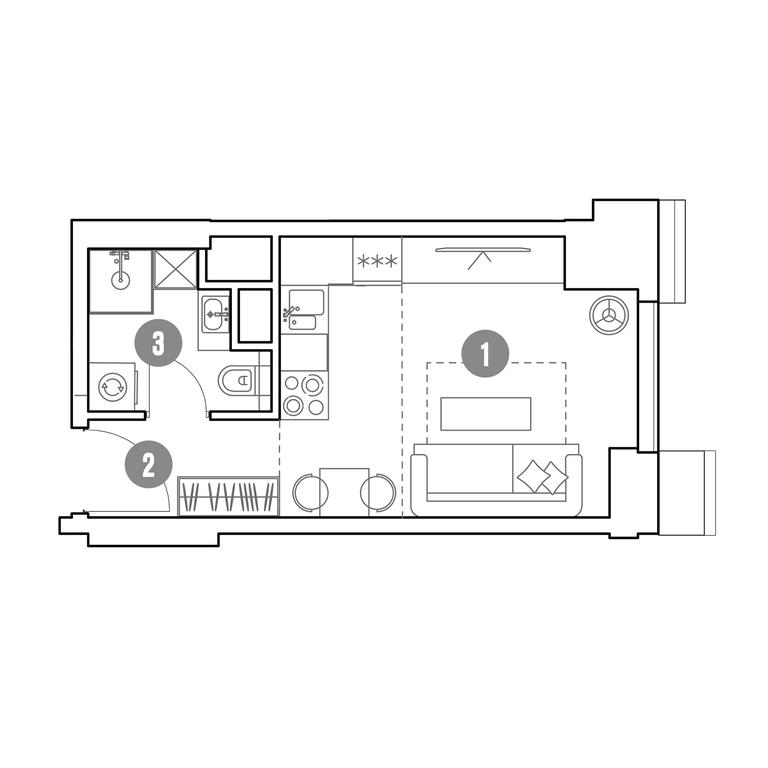 Apartment Sale, 20.7平方米 at Mirapolis, Mira Avenue, 222Ас9, Moscow, Russia #1 Apartment Sale, 20.7平方米 at Mirapolis, Mira Avenue, 222Ас9, Moscow, Russia #1