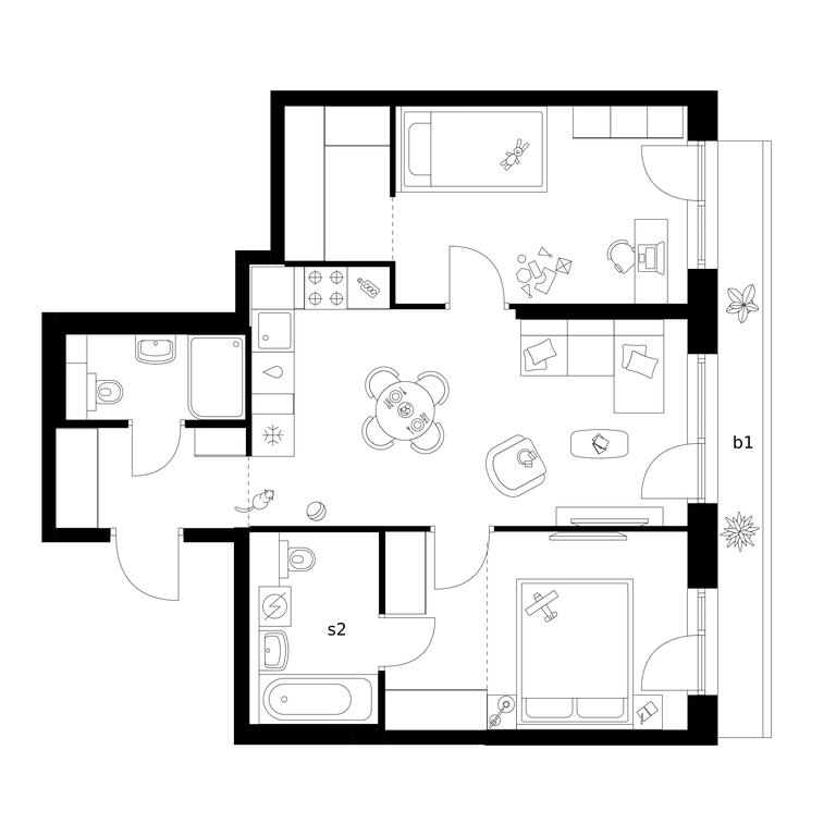 2-BD Apartment Sale, 59 sq. m. at Plehanova 11, Plekhanova Street, 13с6, Moscow, Russia #1