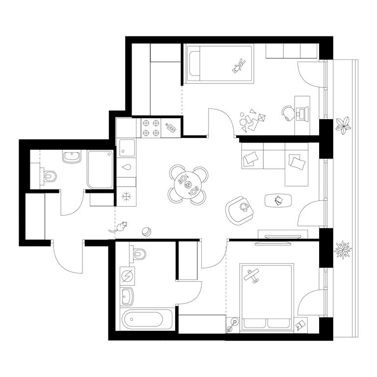 Продажа 2-комн. квартиры, 58,9 м² в ЖК «Плеханова 11», улица Плеханова, 13с6, Москва, Россия #1 Продажа 2-комн. квартиры, 58,9 м² в ЖК «Плеханова 11», улица Плеханова, 13с6, Москва, Россия #1