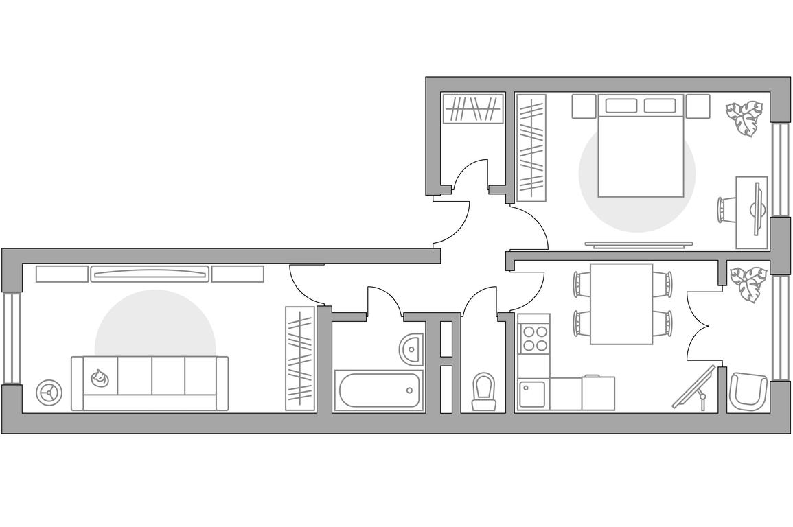 2-BD Apartment Sale, 54.15平方米 at Novaya Riga, Romanovskaya ulitsa, 5, derevnya Glukhovo, Krasnogorsk City District, Moscow Region, Russia #1
