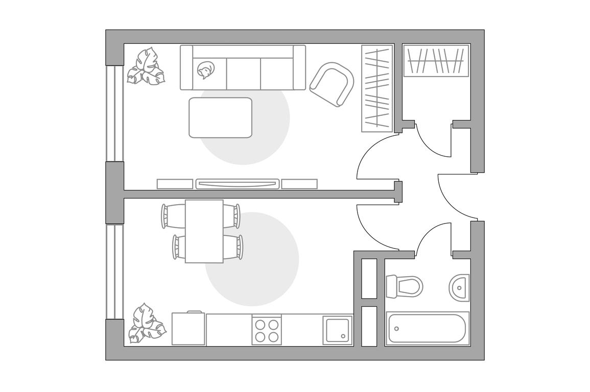 1-BD Apartment Sale, 35.76 sq. m. at Novaya Riga, Romanovskaya ulitsa, 5, derevnya Glukhovo, Krasnogorsk City District, Moscow Region, Russia #1