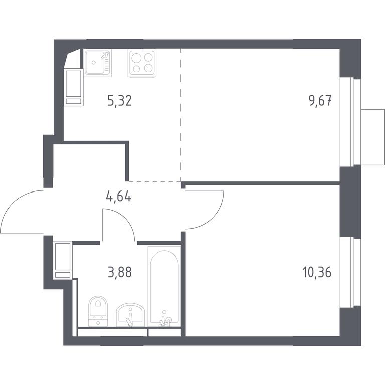 Продажа квартиры, 33,87 м² в ЖК «Пятницкие Луга», Пятницкое шоссе, 2, деревня Юрлово, городской округ Солнечногорск, Московская область, Россия #1 Продажа квартиры, 33,87 м² в ЖК «Пятницкие Луга», Пятницкое шоссе, 2, деревня Юрлово, городской округ Солнечногорск, Московская область, Россия #1
