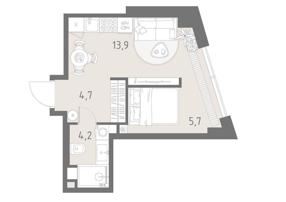 Apartment Sale, 28.5 sq. m. at Rodina Park, Vereyskaya Street, 12, Moscow, Russia #2 Apartment Sale, 28.5 sq. m. at Rodina Park, Vereyskaya Street, 12, Moscow, Russia #2