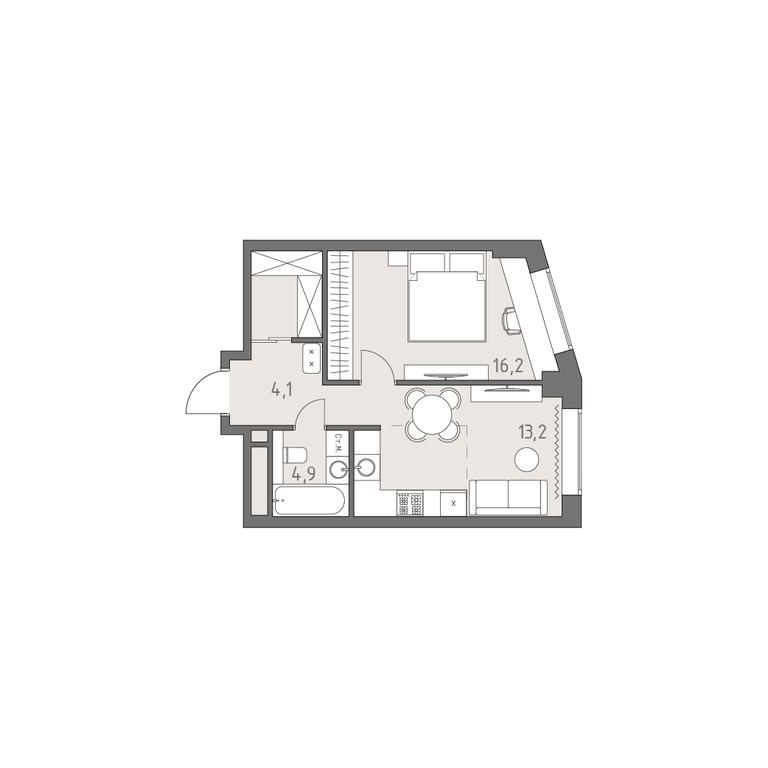 2-BD Apartment Sale, 38.4 sq. m. at Rodina Park, Vereyskaya Street, 12, Moscow, Russia #1 2-BD Apartment Sale, 38.4 sq. m. at Rodina Park, Vereyskaya Street, 12, Moscow, Russia #1