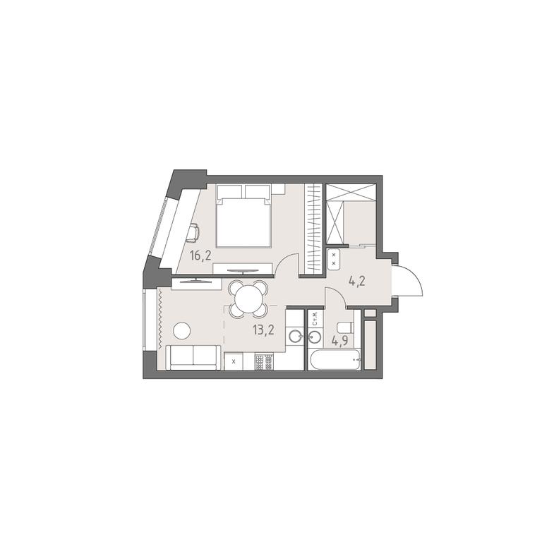 Продажа 2-комн. квартиры, 38,5 м² в ЖК «Родина Парк», Верейская улица, 12, Москва, Россия #1