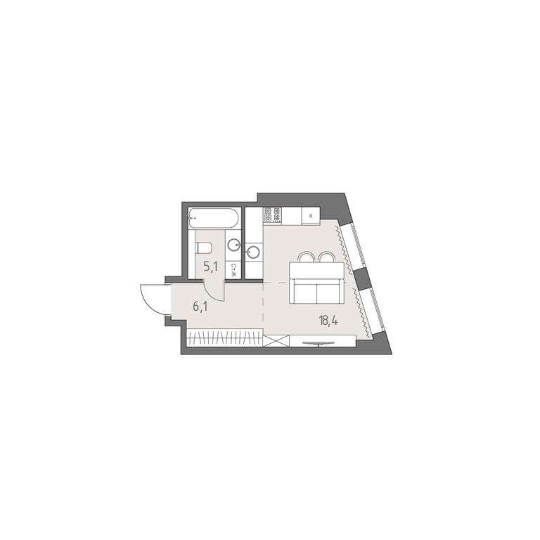 Apartment Sale, 29.6 sq. m. at Rodina Park, Vereyskaya Street, 12, Moscow, Russia #1 Apartment Sale, 29.6 sq. m. at Rodina Park, Vereyskaya Street, 12, Moscow, Russia #1