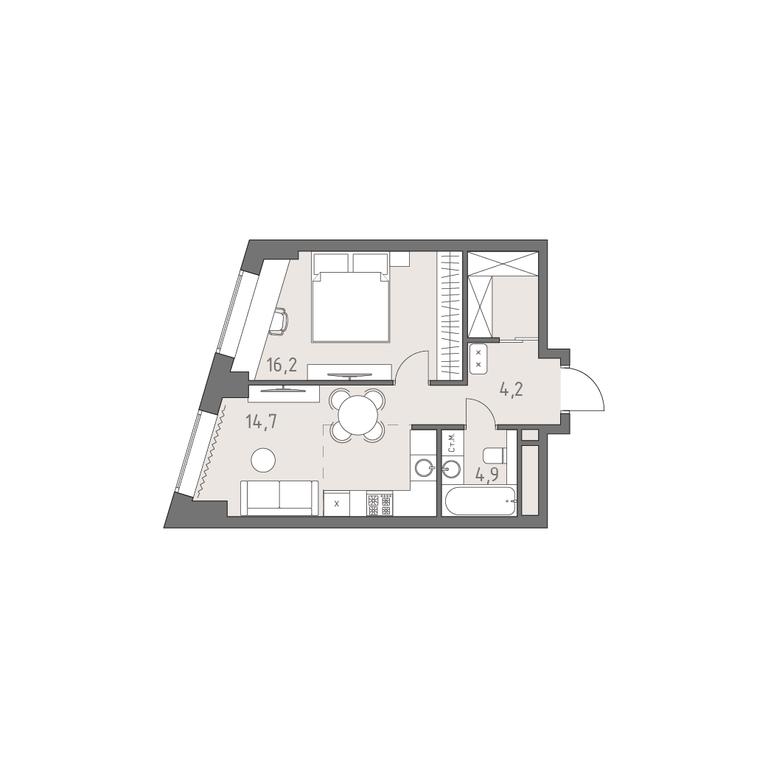 2-BD Apartment Sale, 40平方米 at Rodina Park, Vereyskaya Street, 12, Moscow, Russia #1 2-BD Apartment Sale, 40平方米 at Rodina Park, Vereyskaya Street, 12, Moscow, Russia #1