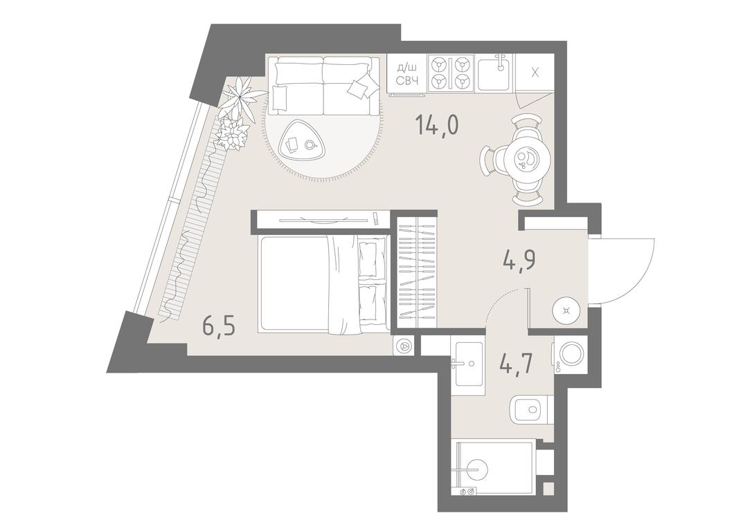 Apartment Sale, 30.1 sq. m. at Rodina Park, Vereyskaya Street, 12, Moscow, Russia #2 Apartment Sale, 30.1 sq. m. at Rodina Park, Vereyskaya Street, 12, Moscow, Russia #2