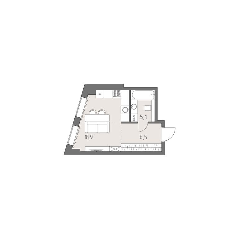 Apartment Sale, 30.1 sq. m. at Rodina Park, Vereyskaya Street, 12, Moscow, Russia #1 Apartment Sale, 30.1 sq. m. at Rodina Park, Vereyskaya Street, 12, Moscow, Russia #1