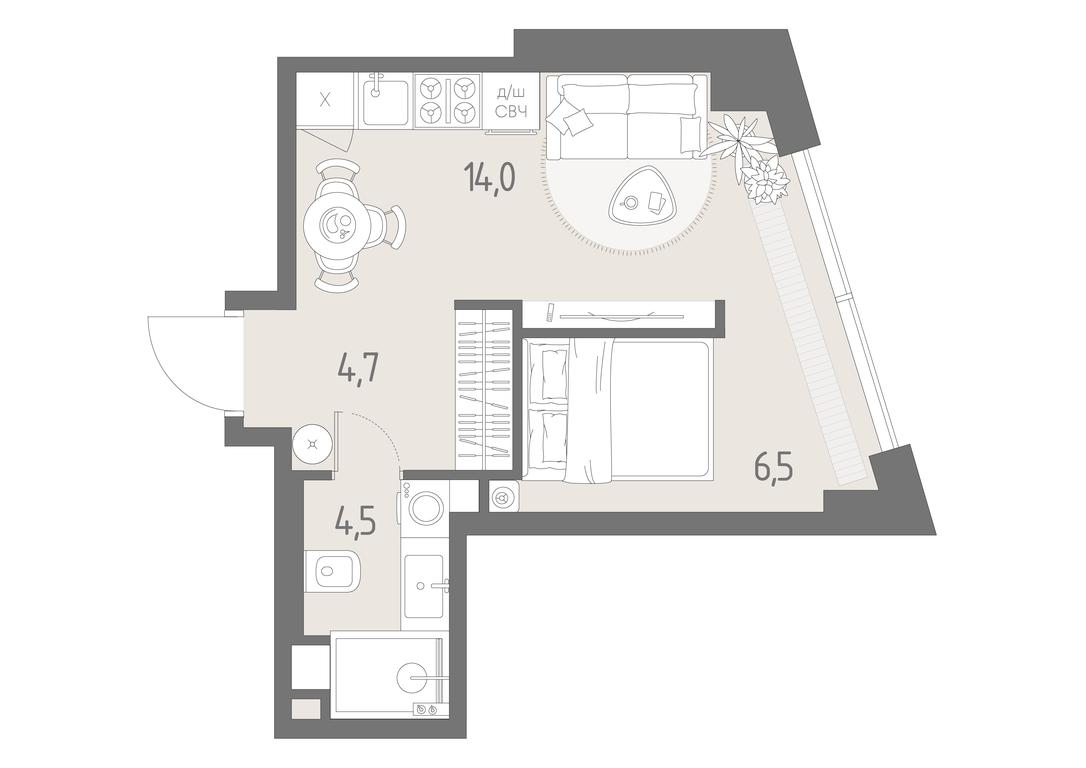 Apartment Sale, 29.7平方米 at Rodina Park, Vereyskaya Street, 12, Moscow, Russia #1 Apartment Sale, 29.7平方米 at Rodina Park, Vereyskaya Street, 12, Moscow, Russia #1