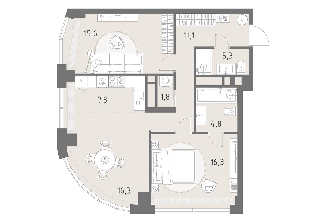 Продажа 3-комн. квартиры, 79 м² в ЖК «Родина Парк», Верейская улица, 12, Москва, Россия #1 Продажа 3-комн. квартиры, 79 м² в ЖК «Родина Парк», Верейская улица, 12, Москва, Россия #1