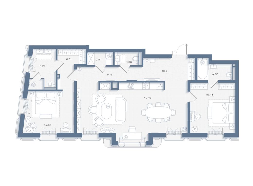 Продажа 2-комн. квартиры, 117,62 м² в ЖК «Дом Соболева», Машкова улица, 18, Москва, Россия #1 Продажа 2-комн. квартиры, 117,62 м² в ЖК «Дом Соболева», Машкова улица, 18, Москва, Россия #1