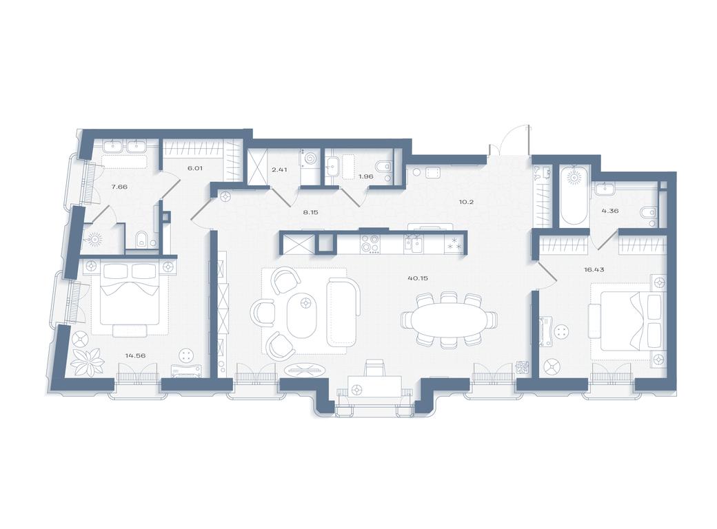 Продажа 2-комн. квартиры, 117,22 м² в ЖК «Дом Соболева», Машкова улица, 18, Москва, Россия #1 Продажа 2-комн. квартиры, 117,22 м² в ЖК «Дом Соболева», Машкова улица, 18, Москва, Россия #1