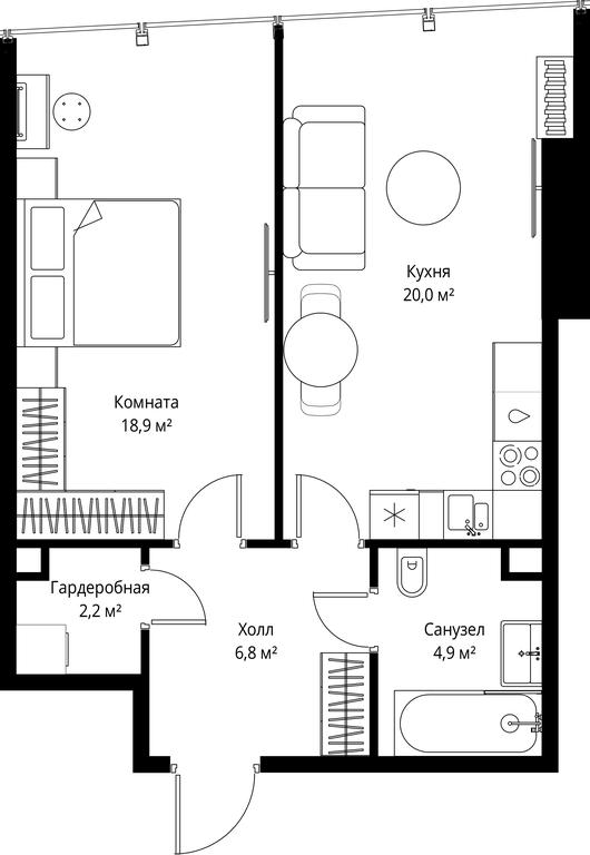 Продажа 1-комн. квартиры, 52,8 м² в ЖК «One», 1-й Красногвардейский проезд, 11, Москва, Россия #1 Продажа 1-комн. квартиры, 52,8 м² в ЖК «One», 1-й Красногвардейский проезд, 11, Москва, Россия #1