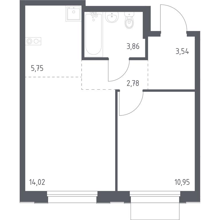 Apartment Sale, 40.9平方米 at Novoe Vnukovo, kvartal № 38, Kokoshkino Settlement, Moscow, Russia #1 Apartment Sale, 40.9平方米 at Novoe Vnukovo, kvartal № 38, Kokoshkino Settlement, Moscow, Russia #1