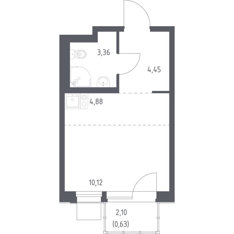 Apartment Sale, 23.44平方米 at Novoe Vnukovo, kvartal № 38, Kokoshkino Settlement, Moscow, Russia #1 Apartment Sale, 23.44平方米 at Novoe Vnukovo, kvartal № 38, Kokoshkino Settlement, Moscow, Russia #1