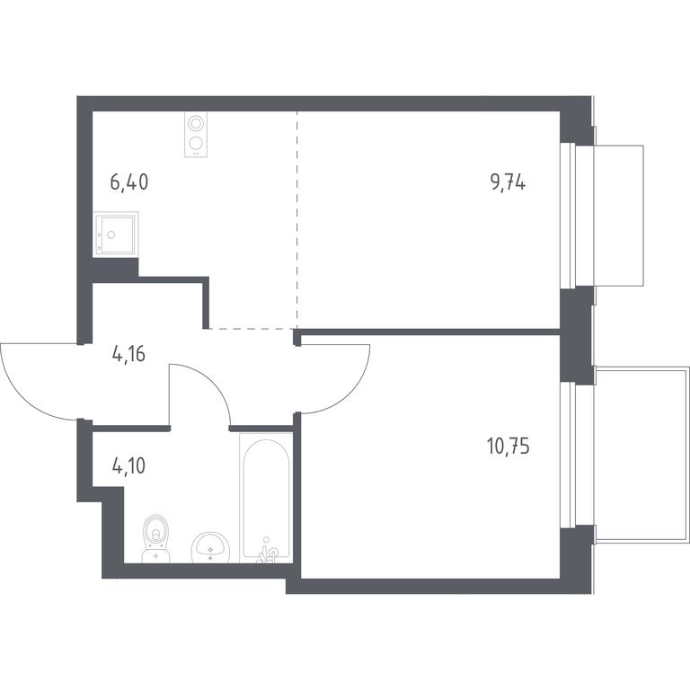 Продажа квартиры, 35,15 м² в ЖК «Новое Внуково», квартал № 38, поселение Кокошкино, Москва, Россия #1 Продажа квартиры, 35,15 м² в ЖК «Новое Внуково», квартал № 38, поселение Кокошкино, Москва, Россия #1
