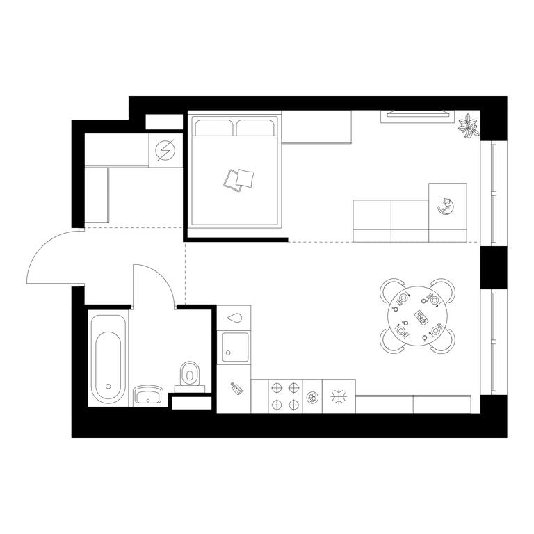 1-BD Apartment Sale, 34.7 sq. m. at Narvin, Kronshtadtsky Boulevard, 14с13, Moscow, Russia #1 1-BD Apartment Sale, 34.7 sq. m. at Narvin, Kronshtadtsky Boulevard, 14с13, Moscow, Russia #1
