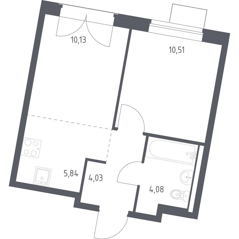 Apartment Sale, 34.59 sq. m. at Kvartal Zapadnyj, kvartal № 76, Marushkinskoye Settlement, Moscow, Russia #1 Apartment Sale, 34.59 sq. m. at Kvartal Zapadnyj, kvartal № 76, Marushkinskoye Settlement, Moscow, Russia #1