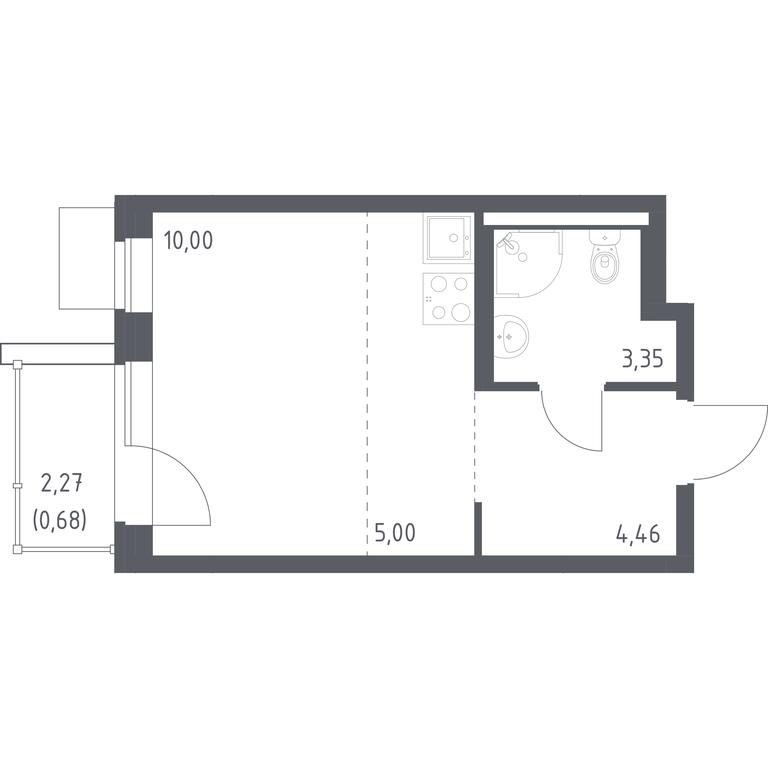 Apartment Sale, 23.49平方米 at Kvartal Zapadnyj, kvartal № 76, Marushkinskoye Settlement, Moscow, Russia #1 Apartment Sale, 23.49平方米 at Kvartal Zapadnyj, kvartal № 76, Marushkinskoye Settlement, Moscow, Russia #1
