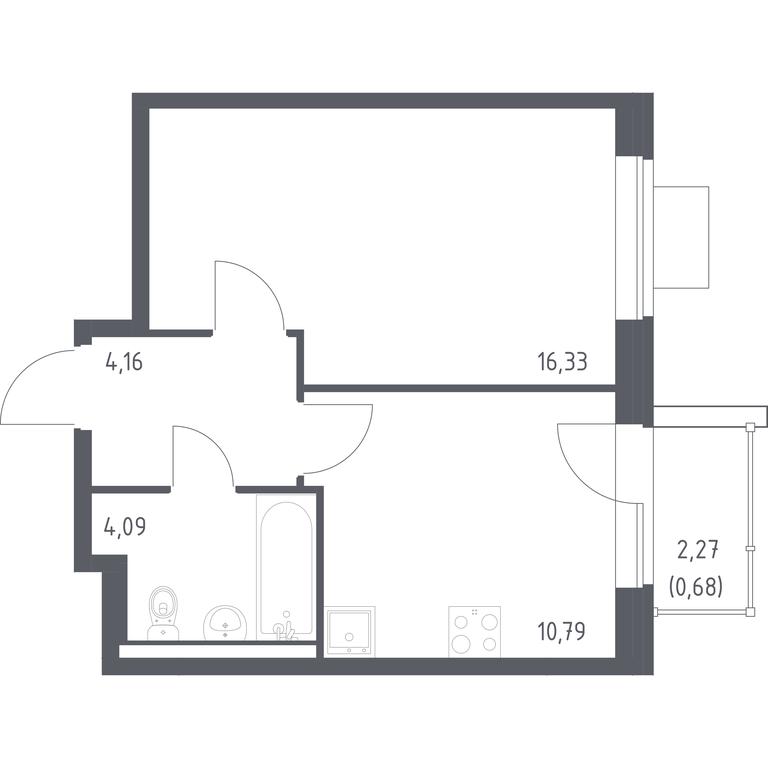 Apartment Sale, 36.05平方米 at Kvartal Zapadnyj, kvartal № 76, Marushkinskoye Settlement, Moscow, Russia #1 Apartment Sale, 36.05平方米 at Kvartal Zapadnyj, kvartal № 76, Marushkinskoye Settlement, Moscow, Russia #1