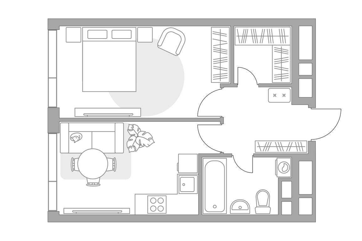 1-BD Apartment Sale, 40.27 sq. m. at MYPRIORITY Nizhegorodskaya, Ryazansky Avenue, 4Ас4, Moscow, Russia #1