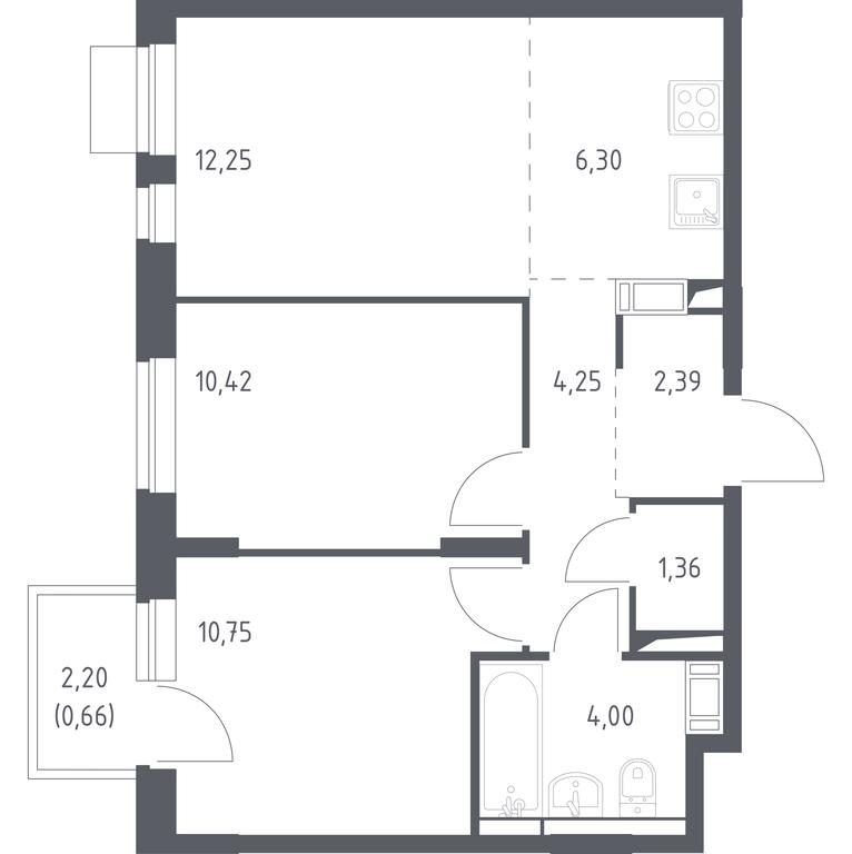 1-BD Apartment Sale, 52.38平方米 at Piatnitskie Luga, Pyatnitskoye Highway, 2, derevnya Yurlovo, Solnechnogorsk City District, Moscow Region, Russia #1 1-BD Apartment Sale, 52.38平方米 at Piatnitskie Luga, Pyatnitskoye Highway, 2, derevnya Yurlovo, Solnechnogorsk City District, Moscow Region, Russia #1