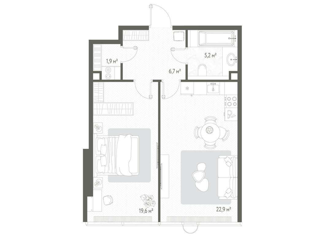 1-BD Apartment Sale, 56.3 sq. m. at One, 1st Krasnogvardeysky Drive, 11, Moscow, Russia #1 1-BD Apartment Sale, 56.3 sq. m. at One, 1st Krasnogvardeysky Drive, 11, Moscow, Russia #1