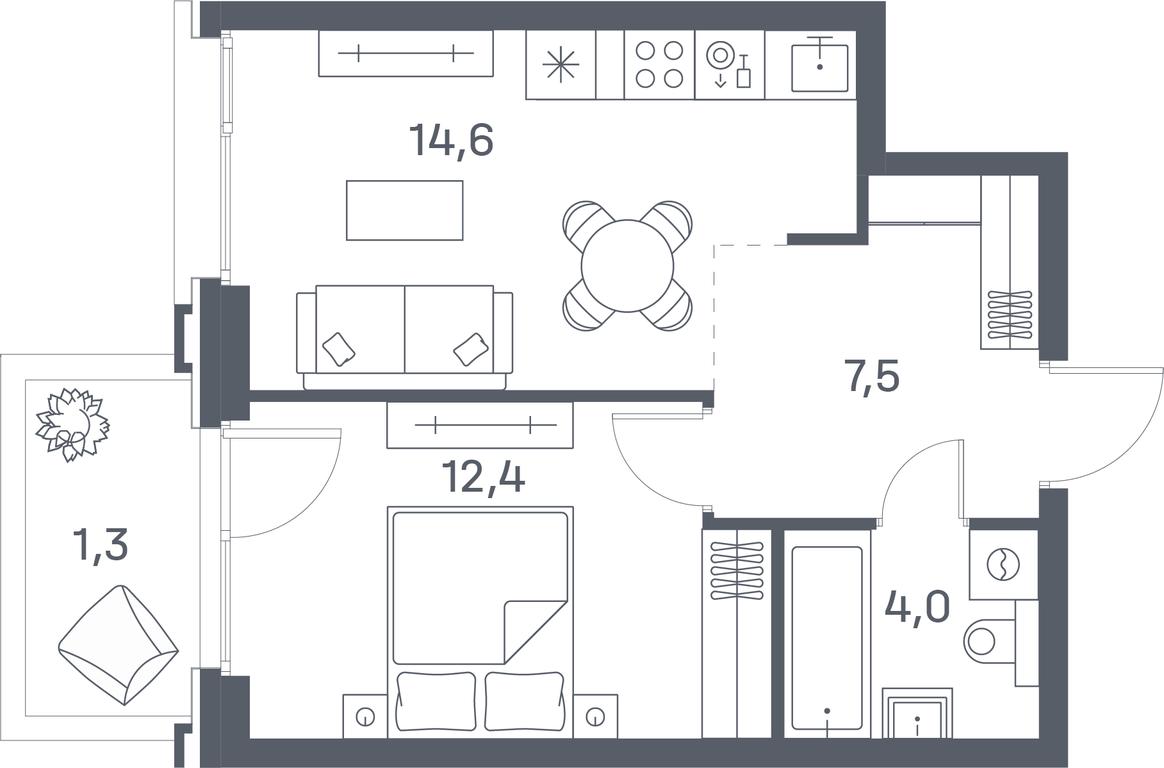 Продажа 1-комн. квартиры, 39,8 м² в ЖК «Портленд (Portland)», Южнопортовая улица, 42с5, Москва, Россия #1 Продажа 1-комн. квартиры, 39,8 м² в ЖК «Портленд (Portland)», Южнопортовая улица, 42с5, Москва, Россия #1