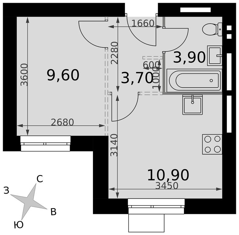 1-BD Apartment Sale, 28.1 sq. m. at Апрелевка, Naro-Fominskiy City District, Moscow Region, Russia #2 1-BD Apartment Sale, 28.1 sq. m. at Апрелевка, Naro-Fominskiy City District, Moscow Region, Russia #2