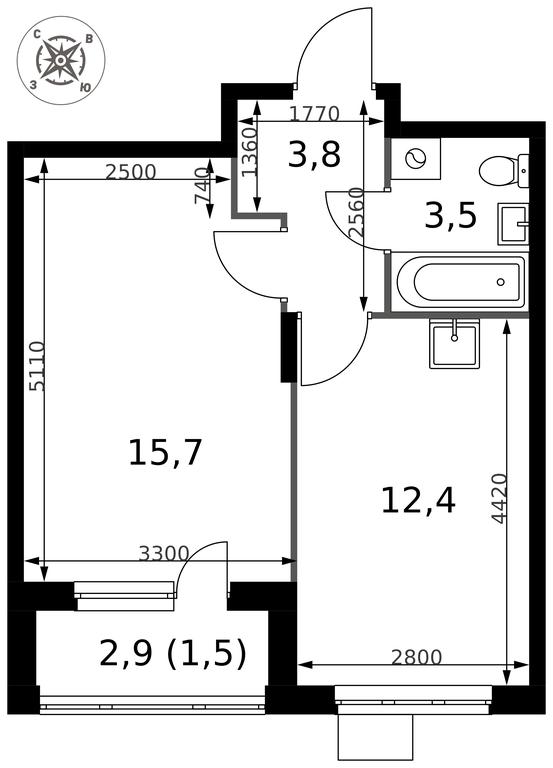 Продажа 1-комн. квартиры, 36,9 м² в ЖК «Первый Донской», жилой микрорайон Сапроново, деревня Сапроново, Ленинский городской округ, Московская область, Россия #2 Продажа 1-комн. квартиры, 36,9 м² в ЖК «Первый Донской», жилой микрорайон Сапроново, деревня Сапроново, Ленинский городской округ, Московская область, Россия #2