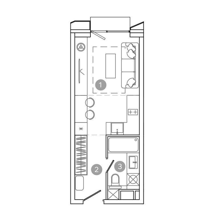 Apartment Sale, 22.7 sq. m. at UNO.Sokolinaya Gora, 8th Sokolinoy Gory Street, 26, Moscow, Russia #1