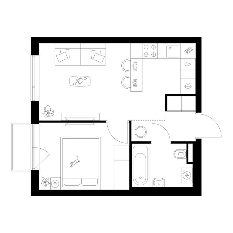 1-BD Apartment Sale, 34.3 sq. m. at Losinoostrovskiy Park, Otkrytoye Highway, 18Ас11, Moscow, Russia #1 1-BD Apartment Sale, 34.3 sq. m. at Losinoostrovskiy Park, Otkrytoye Highway, 18Ас11, Moscow, Russia #1