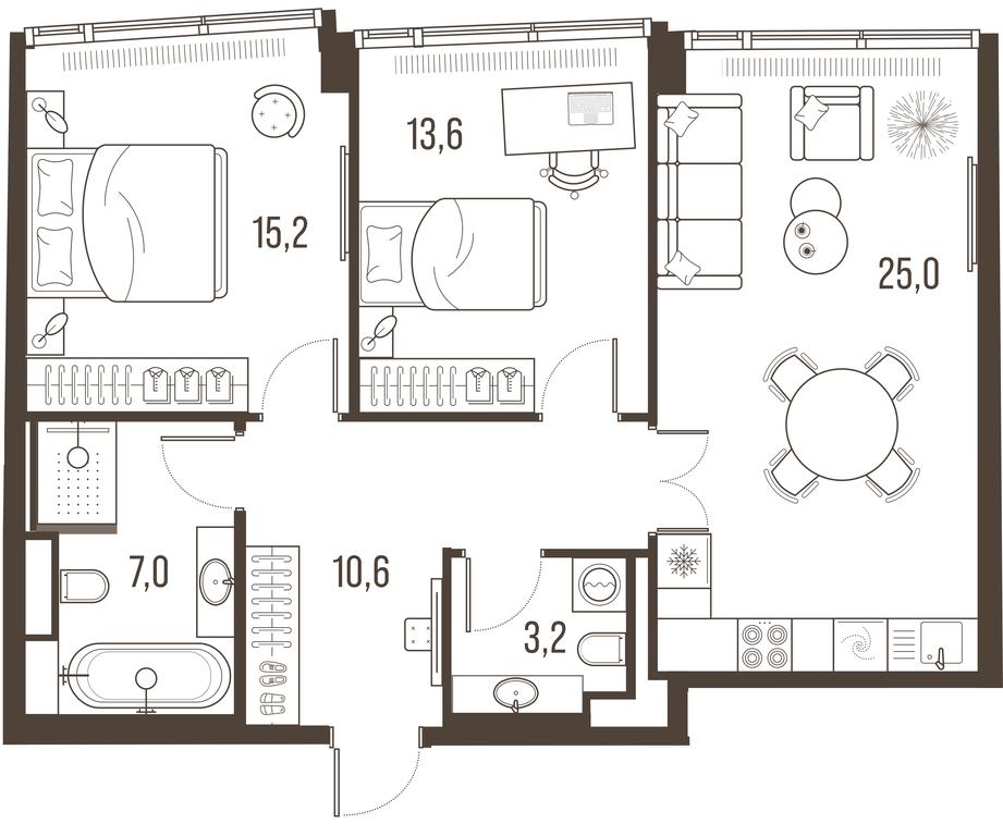 Продажа 2-комн. квартиры, 72,6 м² в ЖК «Хай Лайф (High Life)», Летниковская улица, 11/10с1, Москва, Россия #2
