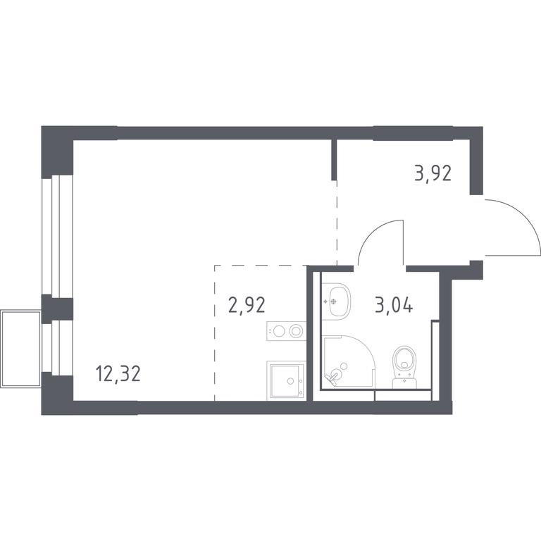Apartment Sale, 22.2 sq. m. at Novoe Vidnoe, Kalinovka Village, Leninskiy City District, Moscow Region, Russia #1 Apartment Sale, 22.2 sq. m. at Novoe Vidnoe, Kalinovka Village, Leninskiy City District, Moscow Region, Russia #1