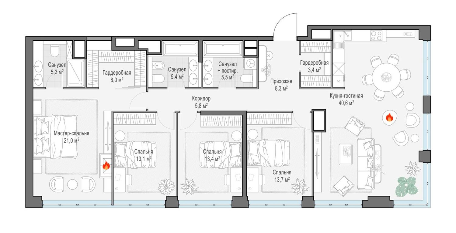Продажа 4-комн. квартиры, 144 м² #1