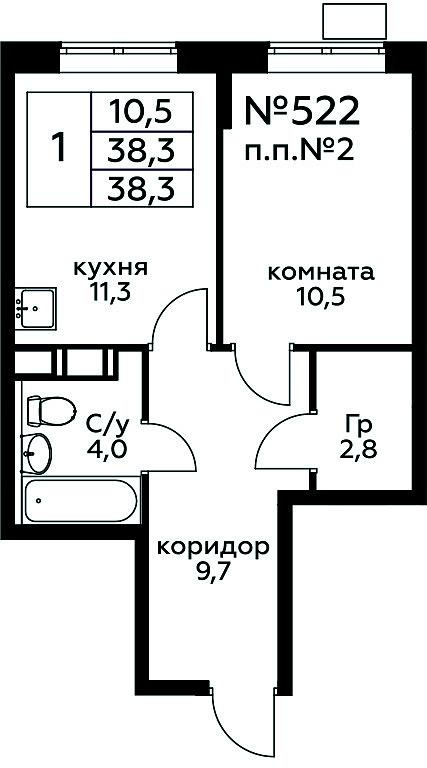Apartment Sale, 38.3平方米 at Tsvetochnye Poliany, kvartal № 23, Filimonkovskoye Municipal Formation, Moscow, Russia #1 Apartment Sale, 38.3平方米 at Tsvetochnye Poliany, kvartal № 23, Filimonkovskoye Municipal Formation, Moscow, Russia #1