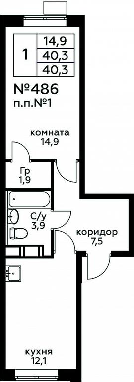 Apartment Sale, 40.3 sq. m. at Tsvetochnye Poliany, kvartal № 23, Filimonkovskoye Municipal Formation, Moscow, Russia #1 Apartment Sale, 40.3 sq. m. at Tsvetochnye Poliany, kvartal № 23, Filimonkovskoye Municipal Formation, Moscow, Russia #1