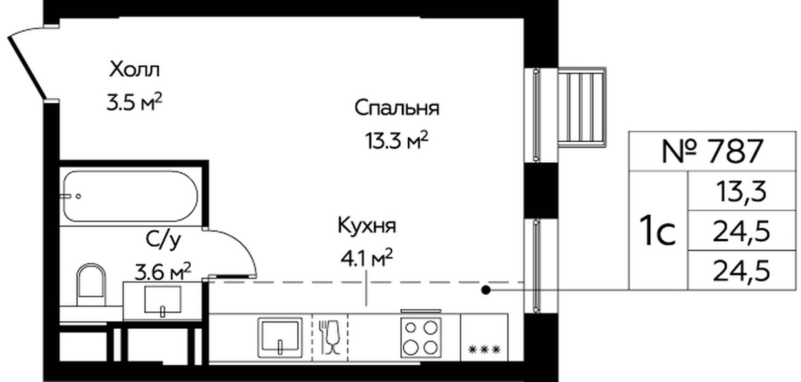 Продажа квартиры, 24,5 м² в ЖК «Эко Бунино», проспект Куприна, 34к1, поселение Сосенское, Москва, Россия #1