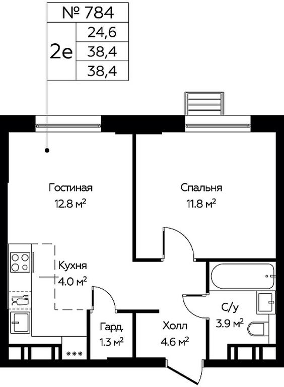 1-BD Apartment Sale, 38.4 sq. m. at Eko Bunino, prospekt Kuprina, 34к1, Sosenskoye Settlement, Moscow, Russia #1 1-BD Apartment Sale, 38.4 sq. m. at Eko Bunino, prospekt Kuprina, 34к1, Sosenskoye Settlement, Moscow, Russia #1