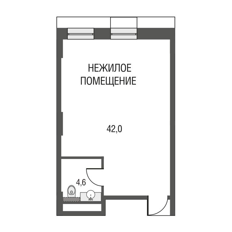 1-BD Apartment Sale, 44.6 sq. m. at Rezidentsii Arkhitektorov, Bolshaya Pochtovaya Street, 28, Moscow, Russia #1
