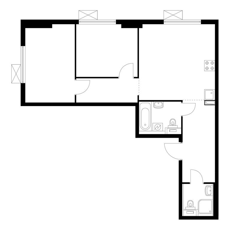 Продажа 2-комн. квартиры, 59,2 м² в ЖК «Юнино», улица Мостотреста, 10, Щербинка, Москва, Россия #1 Продажа 2-комн. квартиры, 59,2 м² в ЖК «Юнино», улица Мостотреста, 10, Щербинка, Москва, Россия #1