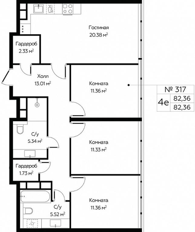 3-BD Apartment Sale, 82.36平方米 at MirrorZdanie, Oktyabrskaya Street, 98, Moscow, Russia #1 3-BD Apartment Sale, 82.36平方米 at MirrorZdanie, Oktyabrskaya Street, 98, Moscow, Russia #1
