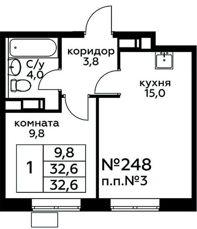 Apartment Sale, 32.6平方米 at Tsvetochnye Poliany, kvartal № 23, Filimonkovskoye Municipal Formation, Moscow, Russia #1 Apartment Sale, 32.6平方米 at Tsvetochnye Poliany, kvartal № 23, Filimonkovskoye Municipal Formation, Moscow, Russia #1