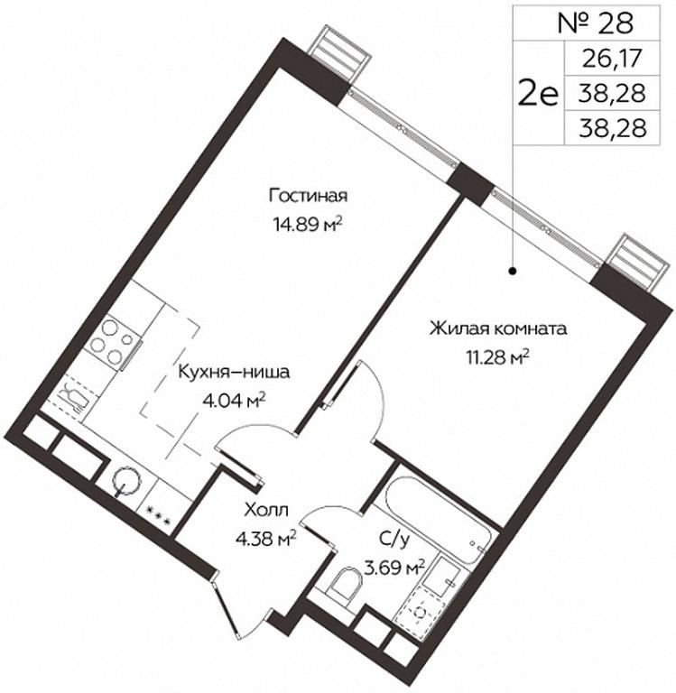 1-BD Apartment Sale, 38.28 sq. m. at Kvartal Rumyantsevo, ulitsa Admirala Kornilova, с1, Mosrentgen Settlement, Moscow, Russia #1 1-BD Apartment Sale, 38.28 sq. m. at Kvartal Rumyantsevo, ulitsa Admirala Kornilova, с1, Mosrentgen Settlement, Moscow, Russia #1