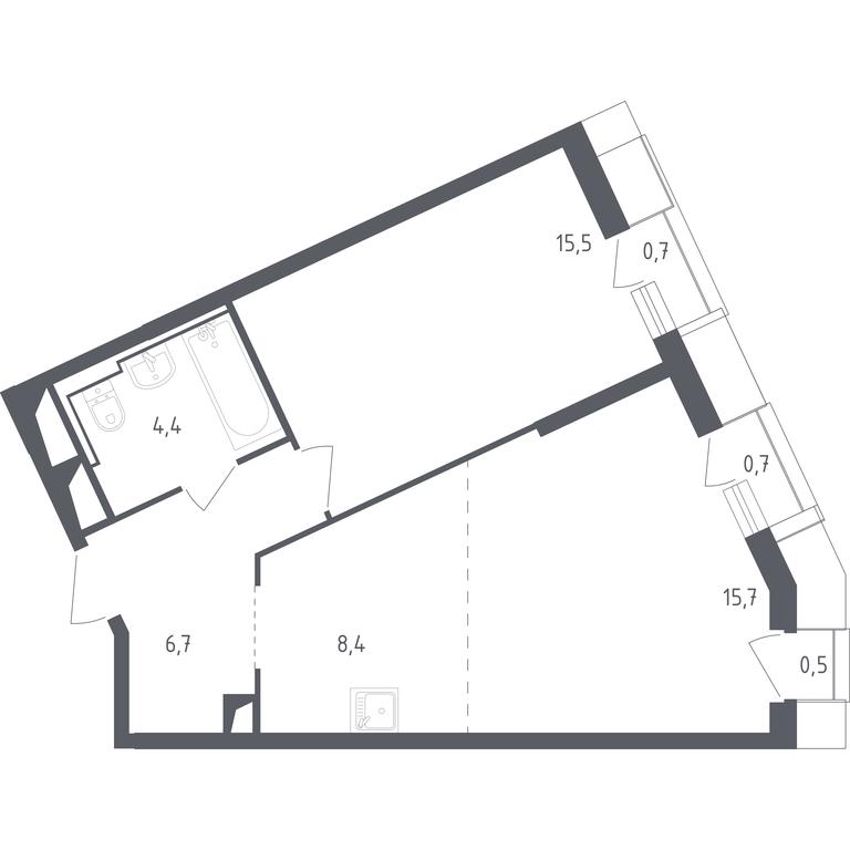 Apartment Sale, 52.55 sq. m. at Sputnik, Lipovoy Roschi Street, 1к4, derevnya Razdory, Odintsovskiy City District, Moscow Region, Russia #1 Apartment Sale, 52.55 sq. m. at Sputnik, Lipovoy Roschi Street, 1к4, derevnya Razdory, Odintsovskiy City District, Moscow Region, Russia #1
