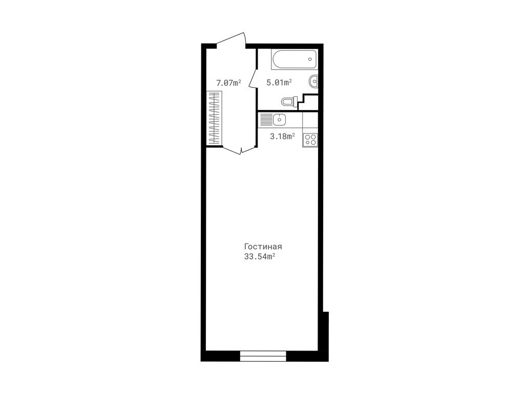 Apartment Sale, 48.9 sq. m. at Tochka Otschiota, derevnya Zhukovka, 53, Odintsovskiy City District, Moscow Region, Russia #1 Apartment Sale, 48.9 sq. m. at Tochka Otschiota, derevnya Zhukovka, 53, Odintsovskiy City District, Moscow Region, Russia #1
